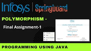 Final Assignment - 1 Programming Using Java Infosys Springboard