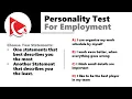 How to Pass PERSONALITY TEST FOR EMPLOYMENT - Questions and Answers with Solutions