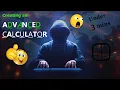 How to make a calculator using python Under 3 minutes