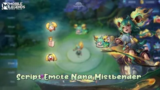 script emote nana minstbender mobile legends