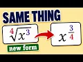 Switching Between Radical and Exponent Form