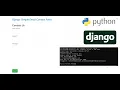 Django Simple Email Contact Form