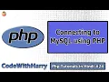 Connecting to MySQL Database from Php Script PHP Tutorial