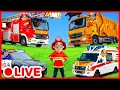 Download Lagu Kids Firefighters Play with Fire Truck 🚒 Rescue Mission | Educational Video for Toddlers | Kidibli