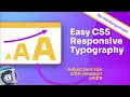 Easy Responsive Typography CSS-only