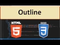 HTML5 and CSS3 26 - Outline