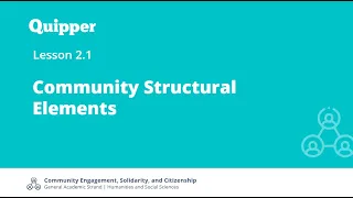 Community Structural Elements