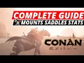 CONAN EXILES HOW TO GET HORSES Complete Guide To Mounts Saddles And New Perks PS4 XB1 PC