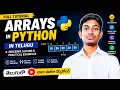 Arrays in Python Full Tutorial Indexing Slicing Practical Examples