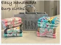 Burp Cloth DIY Easy and Fast