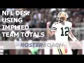 NFL DFS Strategy Applying Implied Team Totals to Your Research