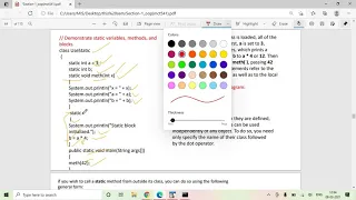 Lecture - 10 Program for garbage collection Static variable function and scope in Java