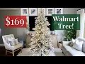 Best Inexpensive Artificial Christmas Tree Review 189 Flocked Walmart Tree