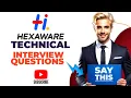 Hexaware technologies technical interview Questions and answers