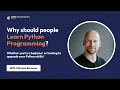 Why TECH People NEED Python Programming Skills Learn Python Programming with Fabrizio Romano