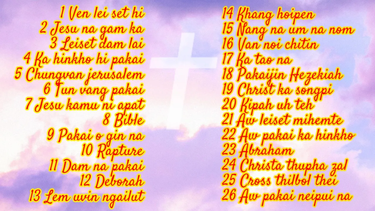 Thadou kuki gospel song collections