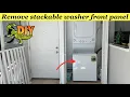 Remove GE washer dryer center front panel - Spacemaker