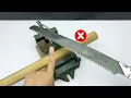 🔑 Few People Know This SAW SHARPENING Trick! Just Use a KEY! 😱