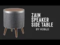 Review Zain Smart Speaker Side Table by Koble