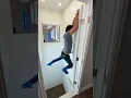 Dad builds 2nd floor trampoline jump