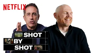Bill Burr and Jerry Seinfeld Watch the JFK Scene in Unfrosted Netflix