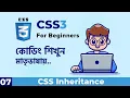 Understanding CSS Inheritance CSS3 For Beginners