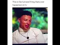 Cockroach lands on mans head on live tv