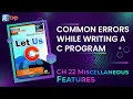 Let us C Solutions C Programming Common Errors to Avoid in a Program in C Language