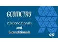 Conditionals and Biconditionals BJU Press Geometry 4th Ed Lesson 2 3--CCCS Flipped Geometry