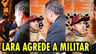 ¡BOMBA! EDMAN LARA AGREDE A UN MILITAR