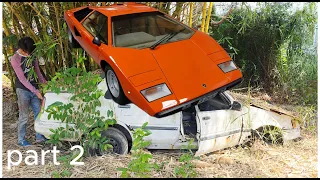 Build your own Lamborghini Countach LP 400 from scrap materials. part2