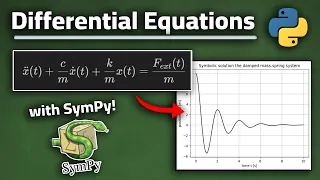SymPy Tutorial Solving Differential Equations symbolically Physics with Python