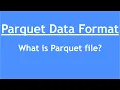 Apache Parquet - 1 What is a Parquet file Parquet data format Columnar Storage Compression