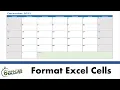 Format Excel Cells to Create a Printable Calendar