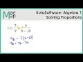 KutaSoftware Algebra 1 - Solving Proportions