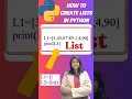Learn Lists in Python Fast https youtube R2AHnD1oFms