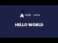 AIDE Tutorial - Java Hello World