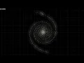 Simulation of N-bodies nano galaxies using Numpy Pygame in Python