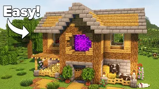 Minecraft: PERFECT Survival Starter House | Tutorial🏠
