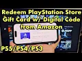 How to Redeem Amazon Playstation Store Gift Card Digital Code PS3
