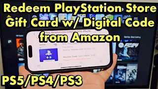 How to Redeem Amazon Playstation Store Gift Card Digital Code PS3