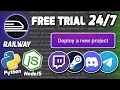 Railway Hosting Python and NodeJS apps no free