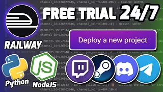Railway Hosting Python and NodeJS apps no free