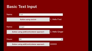 HTML CSS JavaScript Text Input -