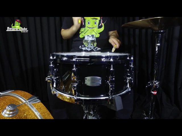 Caixa Yamaha Absolute Hybrid Solid Black Lacquer 14x6