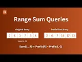Prefix Sum Range Sum Queries DSA