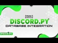 Discord py Bot Tutorial - Database Integration Episode MenuDocs