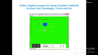 Graphics Class and Method for Applet Programming