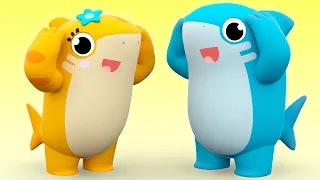 Cabeza, Hombros, Rodillas y Pies 💃 Academia Baby Shark | Rimas Infantiles y Canciones para Niños