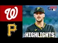 Washington Nationals vs Pittsburgh Pirates Full Game Highlights ESPN MLB